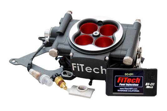 Fitech Fuel Injection   Go EFI Power Adder 600hp Kit Matte Black  FIT30004