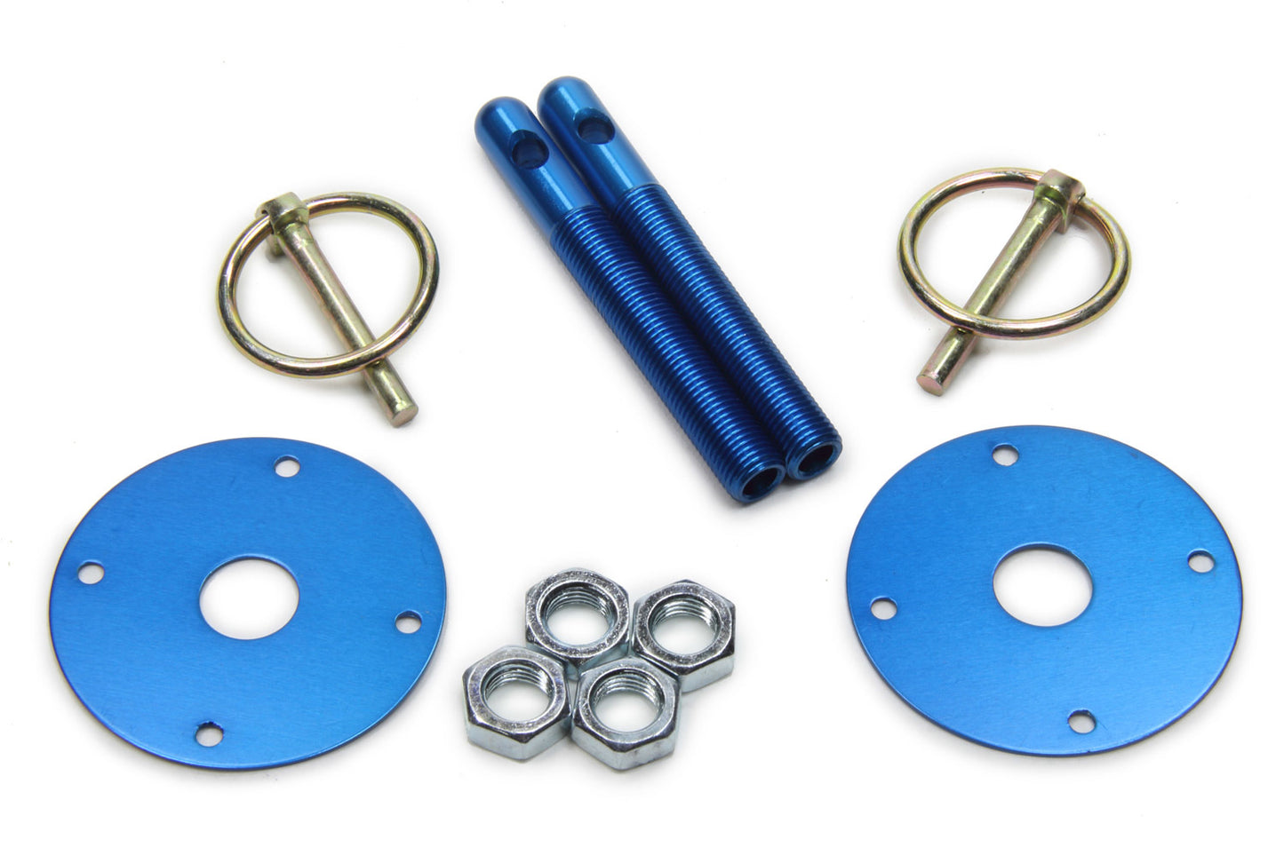 Fivestar   Hood Pin Kit  3/8in Alum Blue 2-Pack  FIV10001-34033-CB
