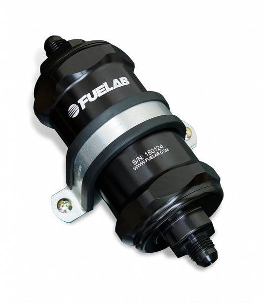 Fuelab Fuel Systems Fuel Filter In-Line 3in 6 Micron Fiberglass 8AN MPN FLB81832-1