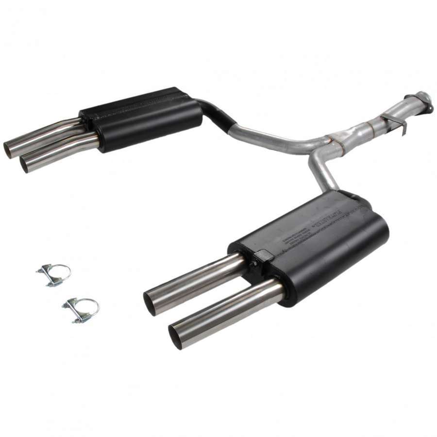 Flowmaster 86-90 Corvette Force II Sys. W/SS Tips MPN FLO17153 For Chevy Corvette 1986-90