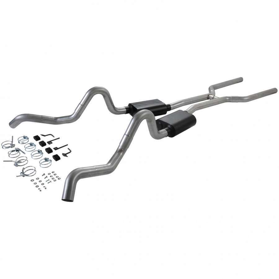 Flowmaster 3in Complete Exhaust Kit 64-67 GM A-Body MPN FLO17202 For GM A-Body 1964-67