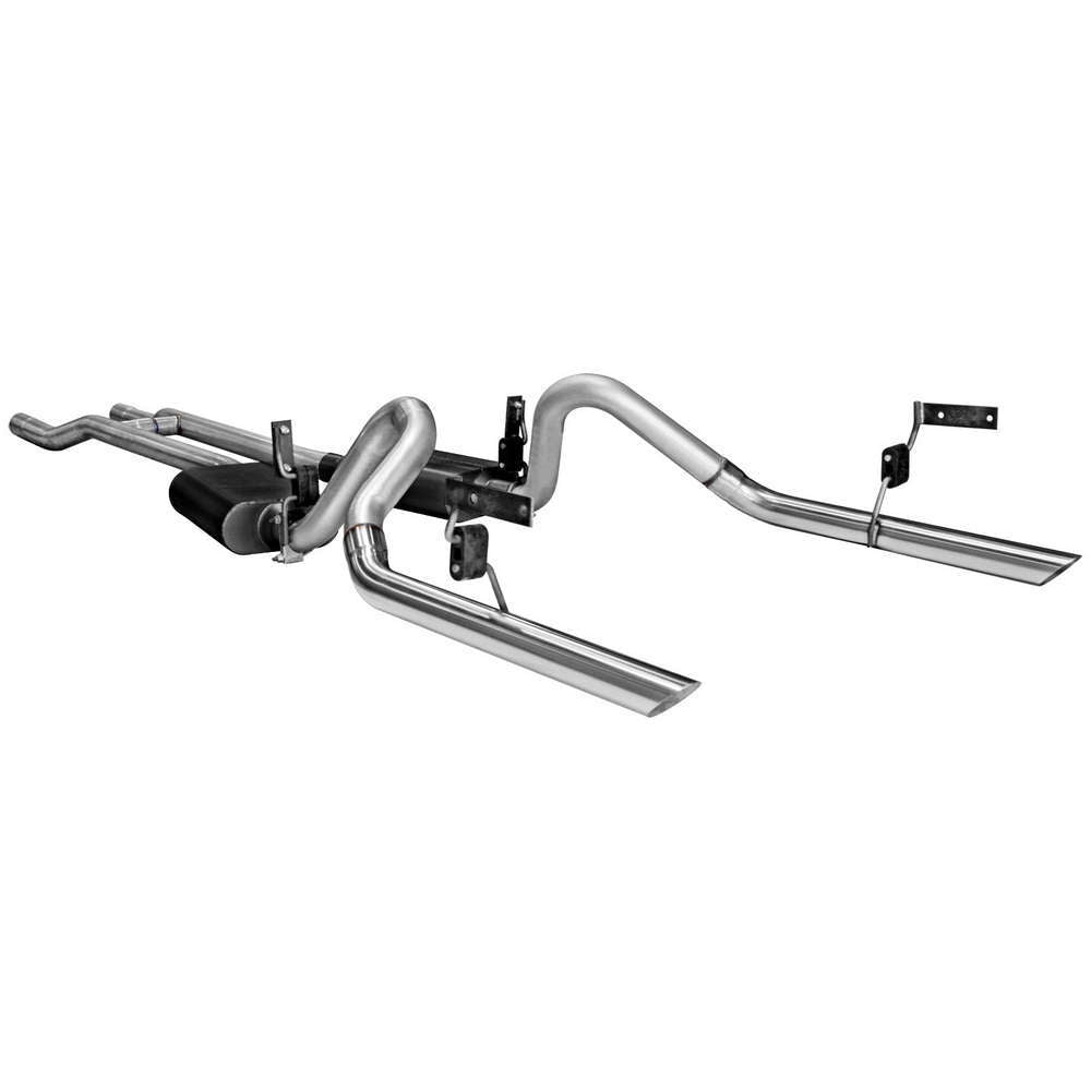 Flowmaster American Thunder Exhaust Kit - 64-66 Mustang MPN FLO17273 For Ford Mustang 1964-66