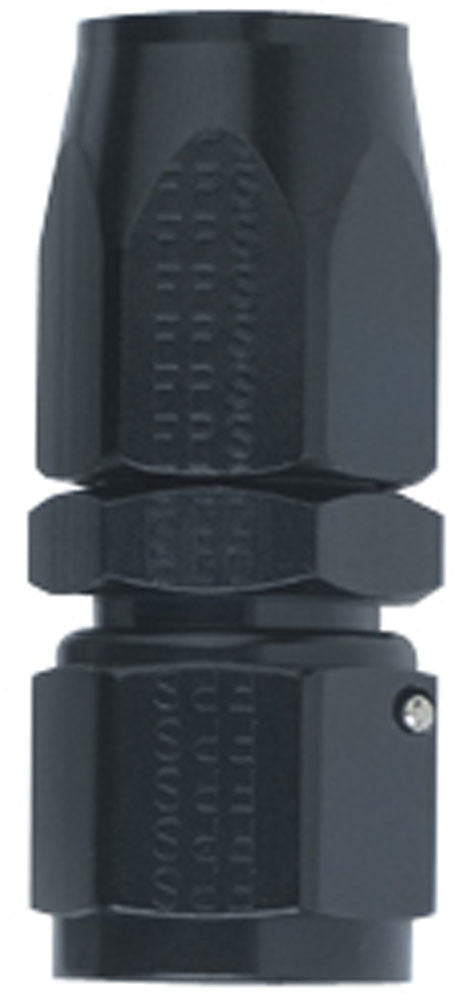 Fragola   Hose Fitting #4 Straight Black  FRG100104-BL