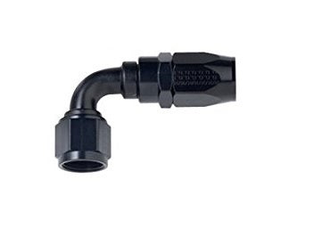 Fragola   #4 x 90 Power Flow Hose End Black  FRG109004-BL
