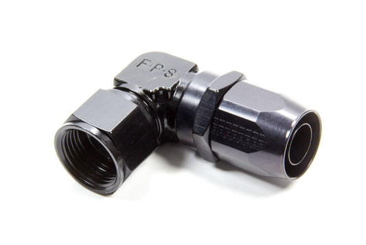 Fragola Hose Fitting #12 90 Deg Black - Low Profile MPN FRG109112-BL