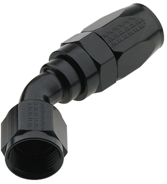 Fragola Hose Fitting #12 45 Deg Pro-Flow Black MPN FRG224512-BL