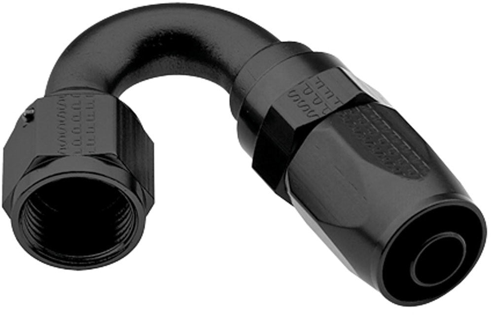 Fragola Hose Fitting #4 150 Deg Pro-Flow Black MPN FRG231504-BL