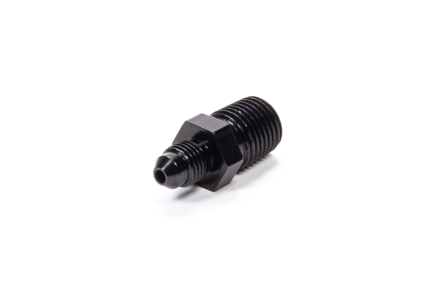 Fragola   Straight Adapter Fitting #3 x 1/4 MPT Black  FRG481634-BL
