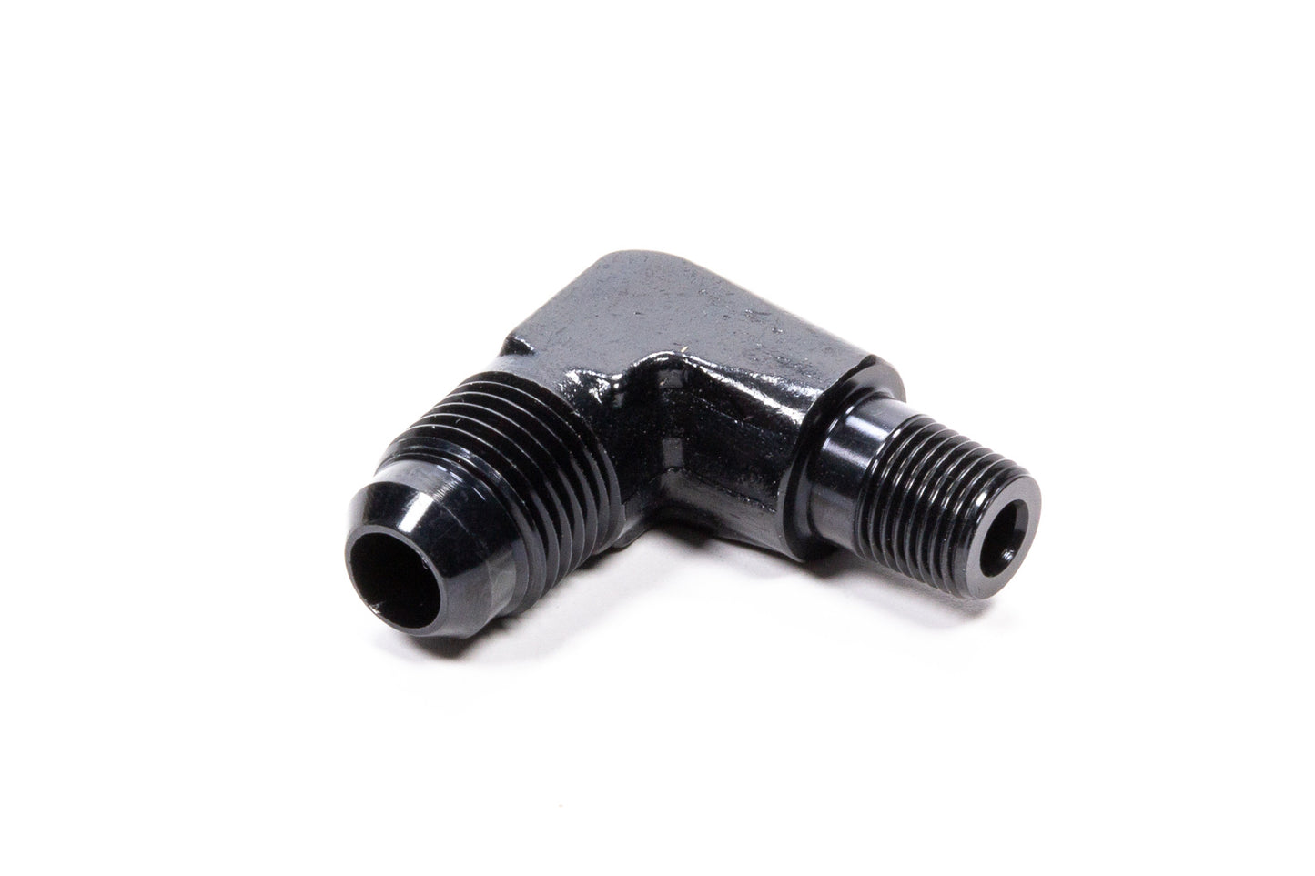 Fragola   90 Deg Adapter Fitting #6  x 1/8 MPT Black  FRG482262-BL