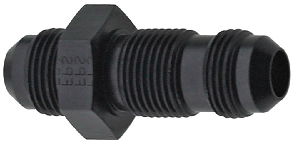 Fragola   Str Bulkhead Fitting #12 Black  FRG483212-BL
