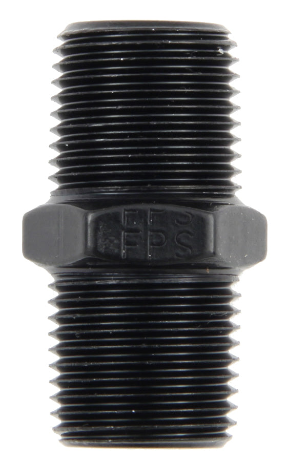 Fragola   1/4 MPT Pipe Nipple Black  FRG491102-BL