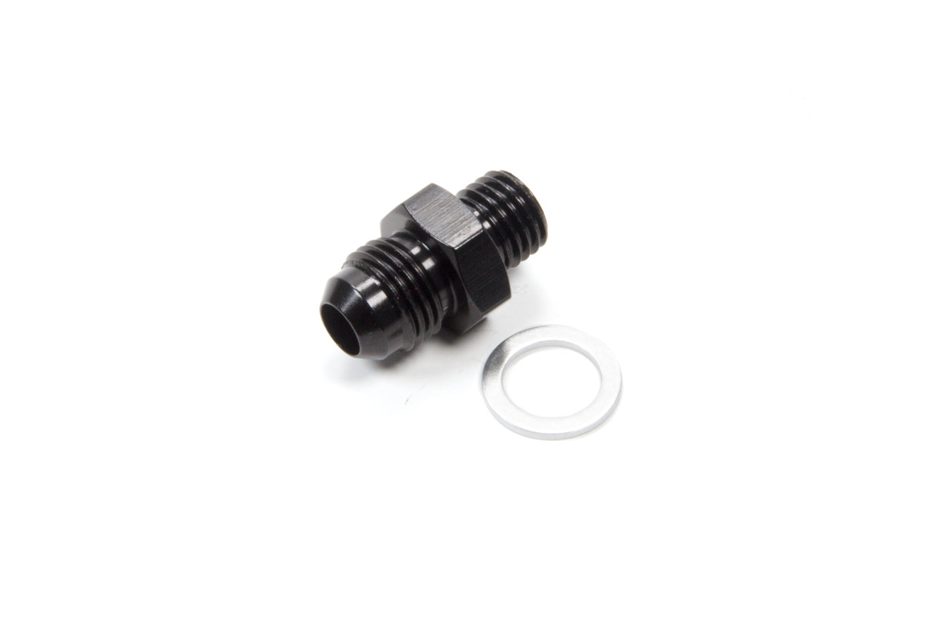 Fragola   Male Adapter Fitting #6 x 9/16-24 Holley Blk  FRG491951-BL