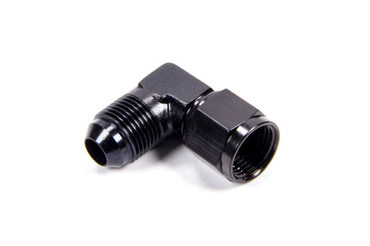 Fragola #8 Female Swivel to Male 90 Degree Fitting Black MPN FRG498104-BL