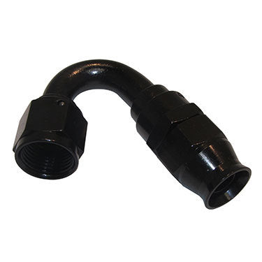 Fragola Hose Fitting #12 150 Deg PTFE Black MPN FRG681512-BL