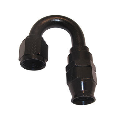 Fragola Hose Fitting #12 180 Deg PTFE Black MPN FRG681812-BL
