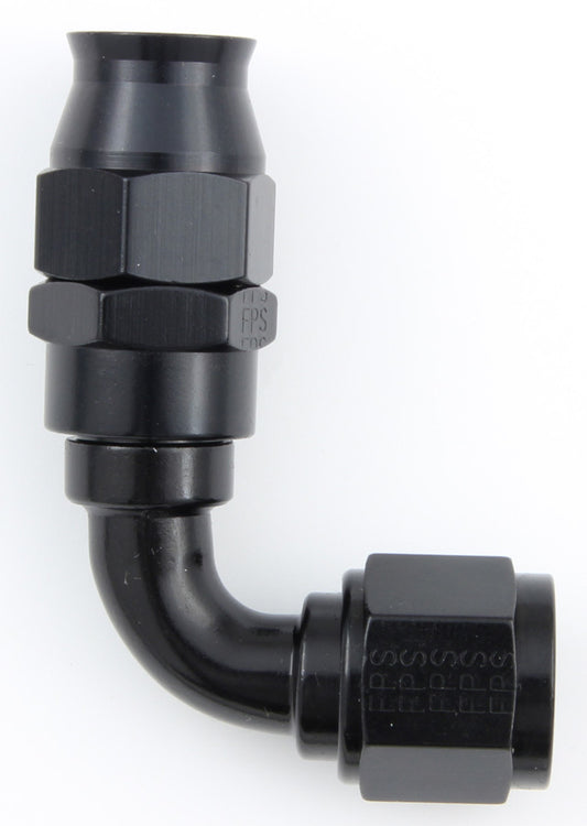 Fragola Hose Fitting #10 90 Deg PTFE Black MPN FRG689010-BL