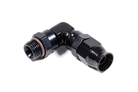 Fragola Hose Fitting #6 90 Deg to #6 ORB PTFE Black MPN FRG689706-BL