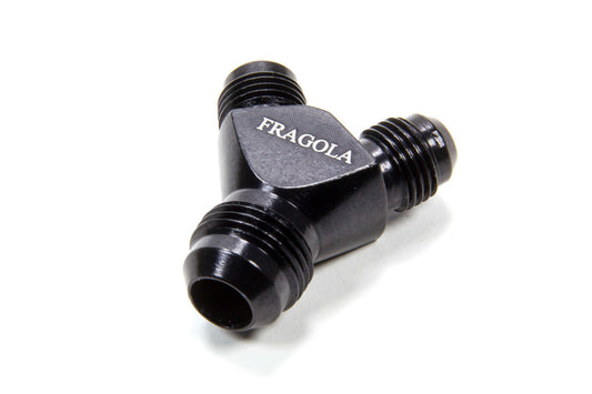 Fragola 8an Y-Male Fitting w/ Dual 6an outlets Black MPN FRG900609-BL