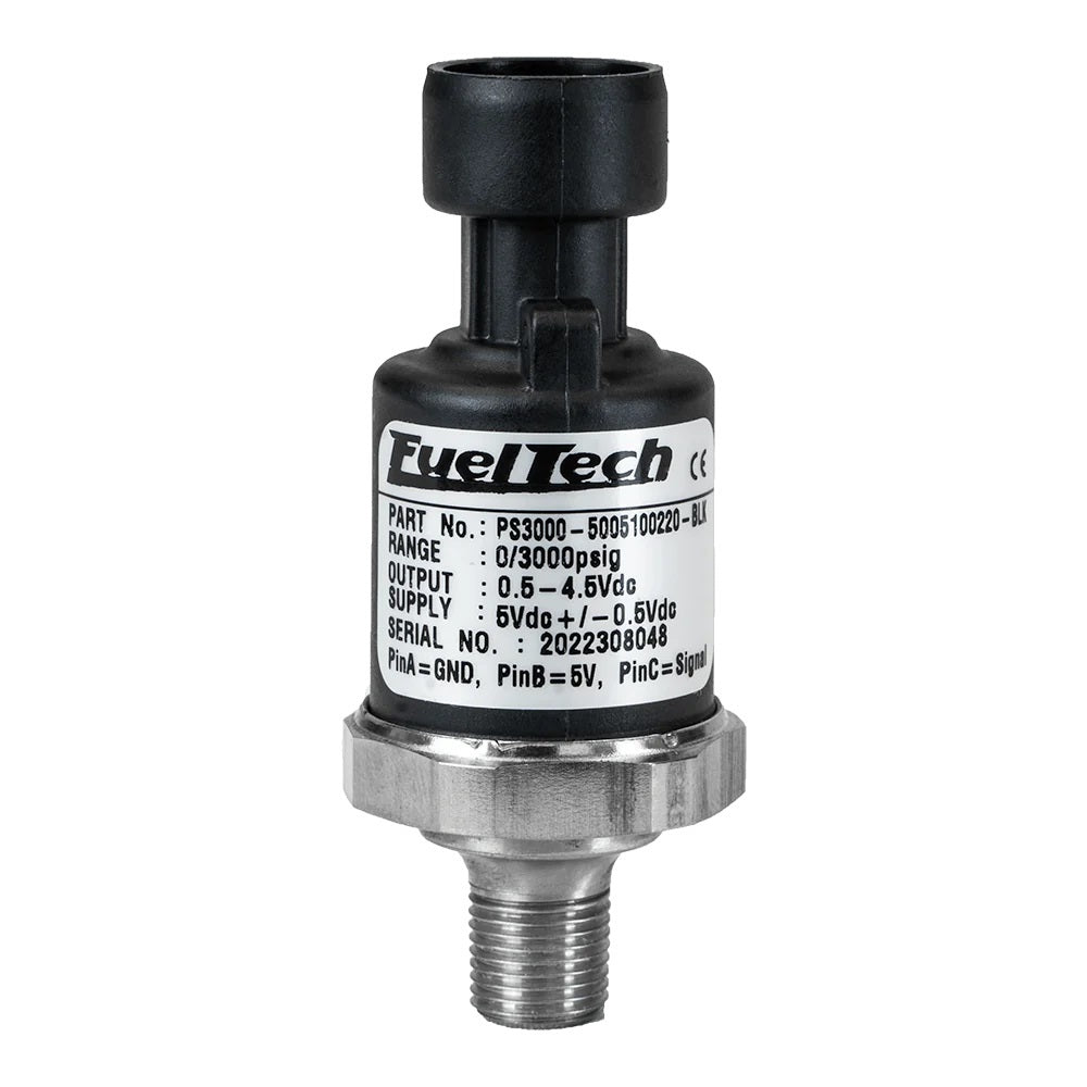 Fueltech Usa 0-500 PSI Pressure Sensor (Black Series) MPN FTH5005100217-BLK