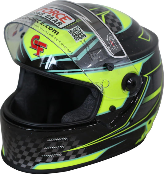 G-Force   HELMET REVO GRAPHICS XSM YELLOW SA2020  GFR13005XSMYL