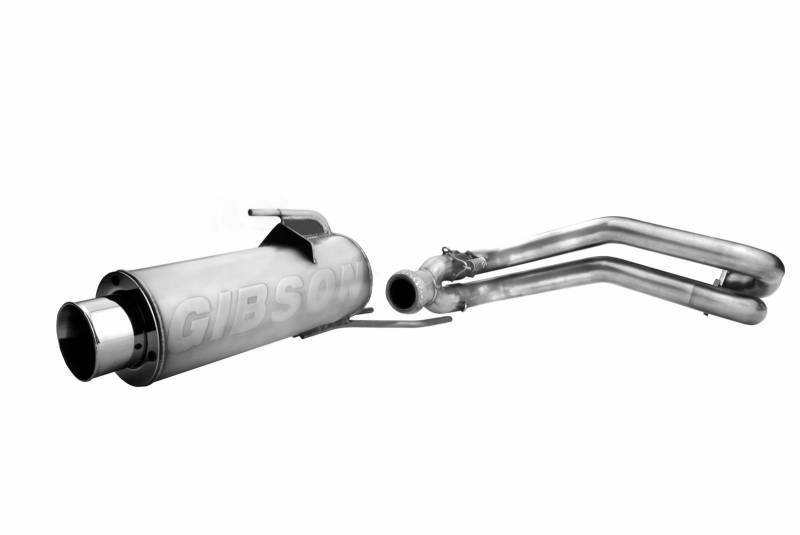 Gibson Exhaust   Polaris UTV Single Exhau st  Stainless  GIB98001