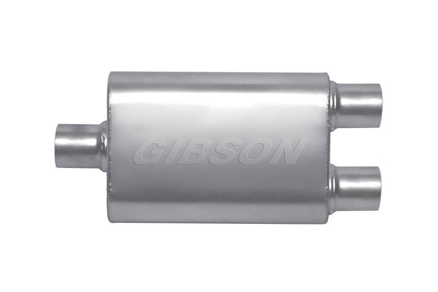 Gibson Exhaust   MWA 3.0in Center/2.5in D ual Oval Muffler  GIBBM0109