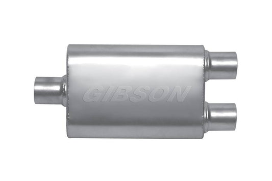 Gibson Exhaust   MWA 3.0in Center/2.5in D ual Oval Muffler  GIBBM0109