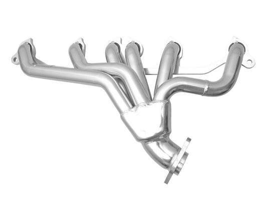 Gibson Exhaust   Header Jeep 4.0 Silver Ceramic Coated Shorty  GIBGP400S-C