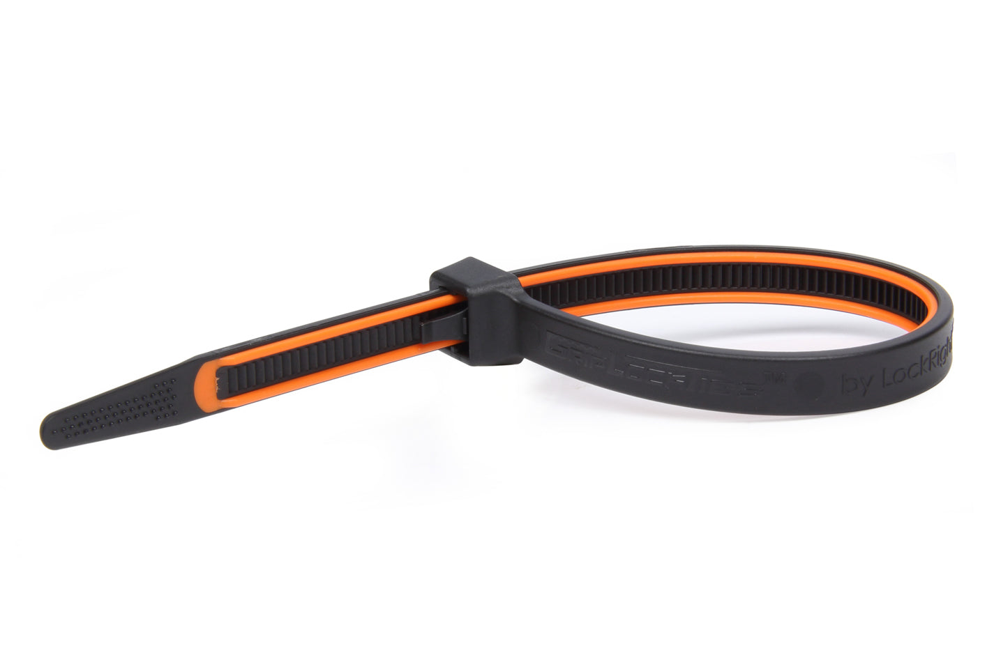 Grip Lock Ties   GripLockTies 12 in OAL Orange Rubber 15pk  GLT2912BKOGHB15