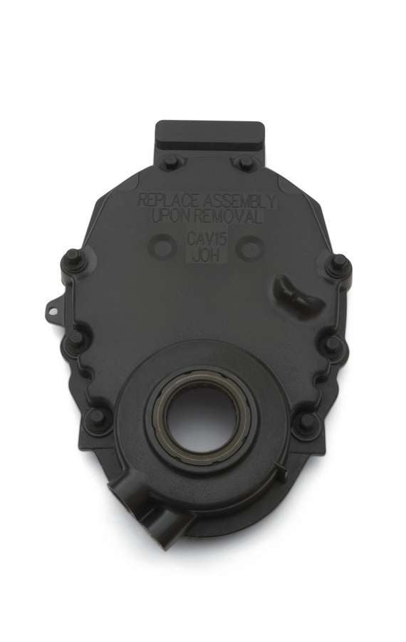 Chevrolet Performance SBC Front Timing Cover - Black Plastic MPN GMP12562818 For Chevy