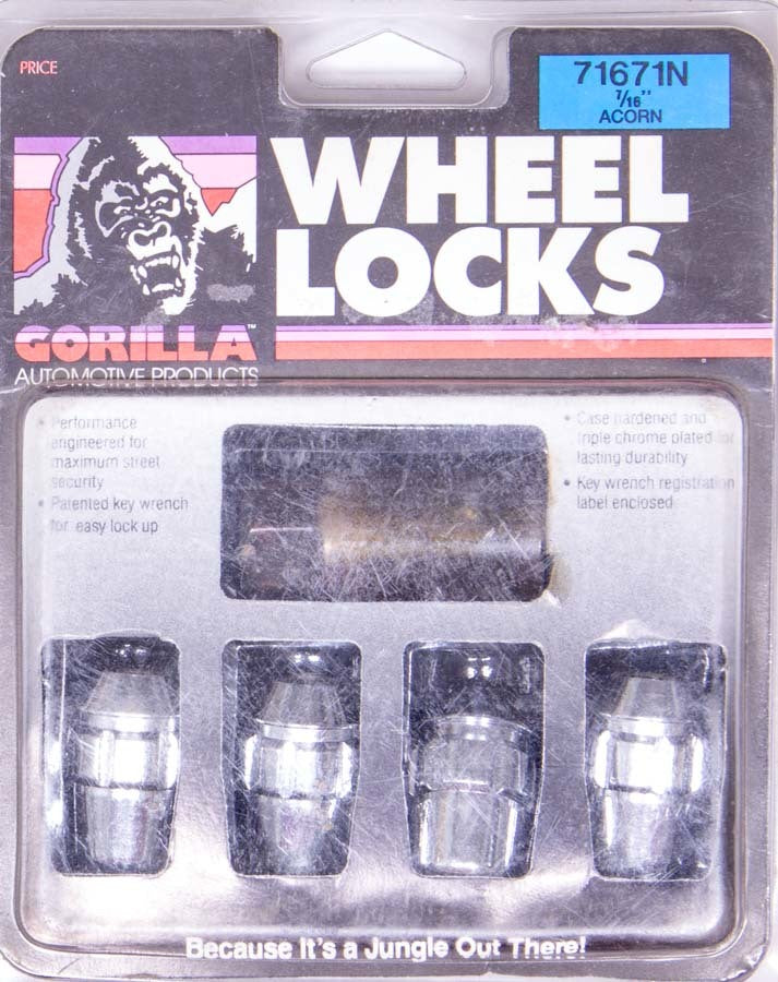 Gorilla   Wheel Lock 7/16 Acorn (4)  GOR71671N