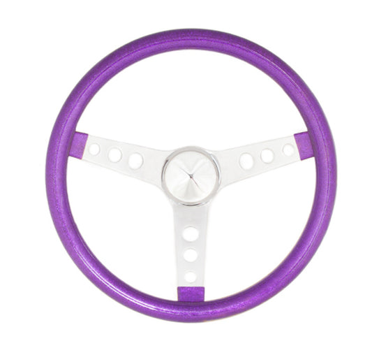 Grant   Steering Wheel Mtl Flake Purple/Spoke Chrm 13.5  GRT8443