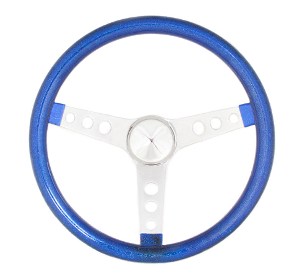 Grant   Steering Wheel Mtl Flake Blue/Spoke Chrm 13.5  GRT8446