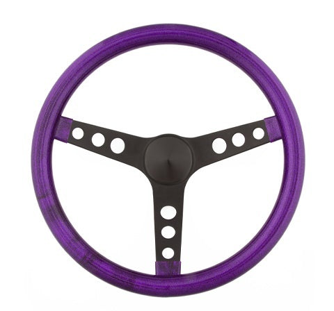 Grant   Steering Wheel Mtl Flake Purple/Spoke Blk 13.5  GRT8453