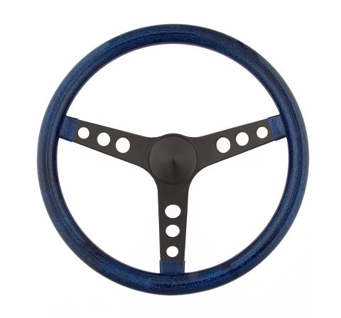 Grant   Steering Wheel Mtl Flake Blue/Spoke Blk 13.5  GRT8456