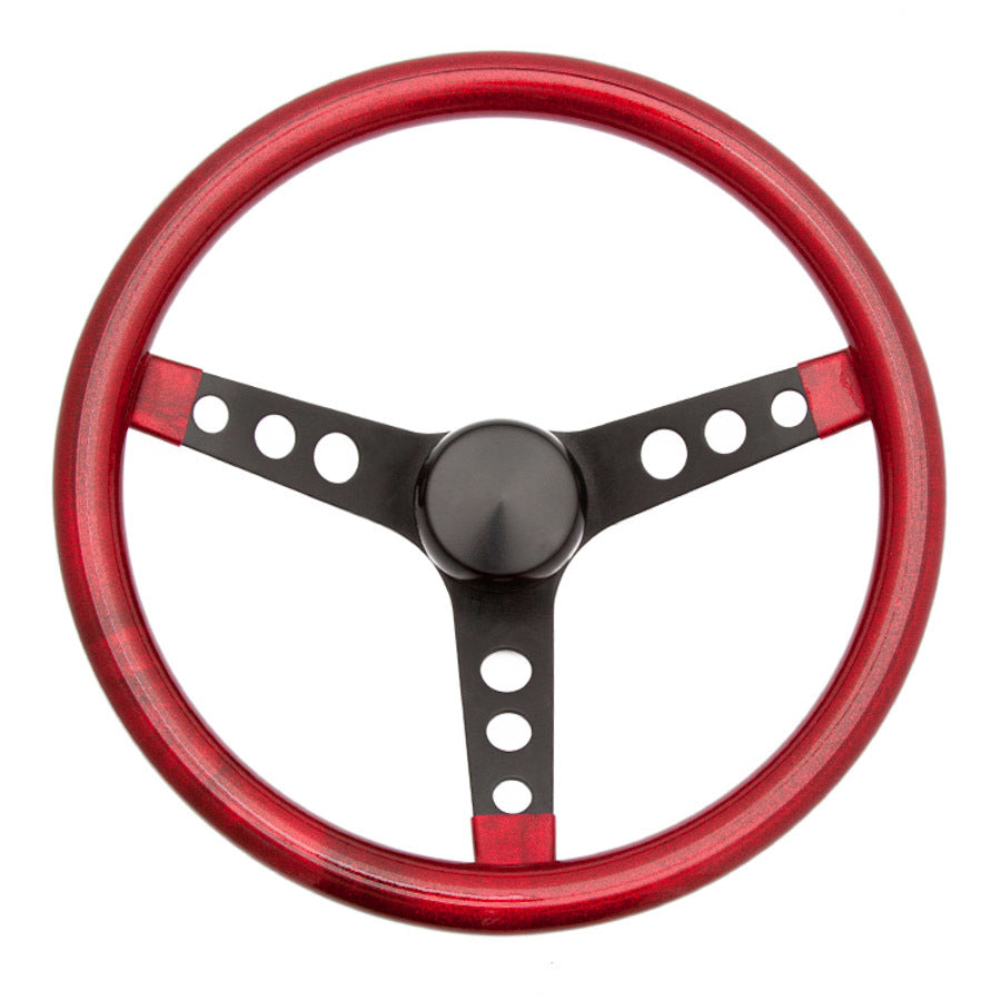 Grant   Steering Wheel Mtl Flake Red/Spoke Blk 15  GRT8475