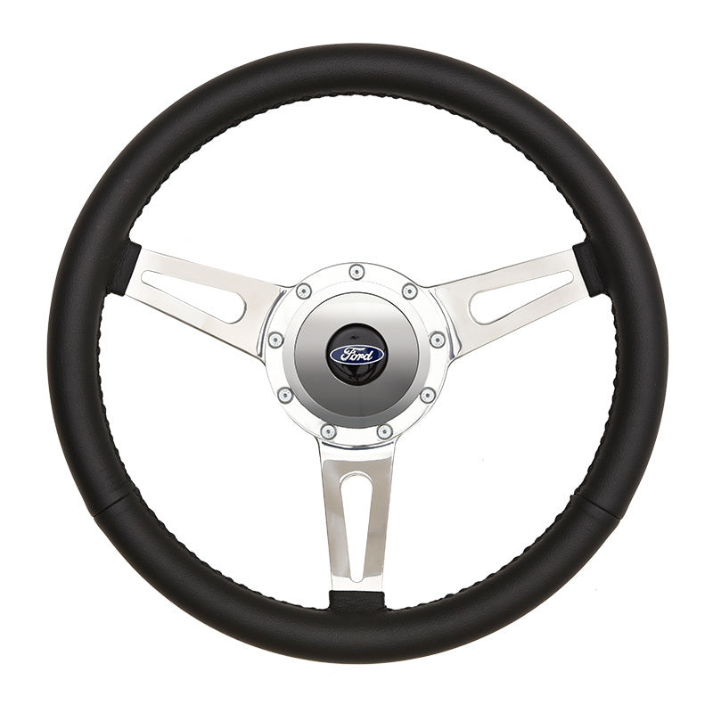 Gt Performance   GT9 Retro Cobra Style Steering Wheel Black  GTP38-4245