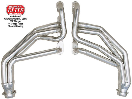 Hedman Elite Headers - GM Truck w/SBC MPN HED69088 For Chevy, GM Fullsize, Fullsize SUV, Truck, Ram 1967-91