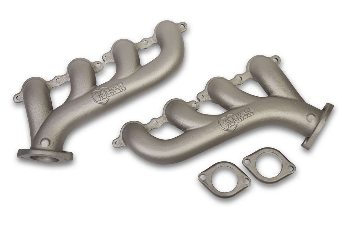 Hooker   GM LS Cast Iron Exhaust Manifolds Ti- Finish  HKR8501-4