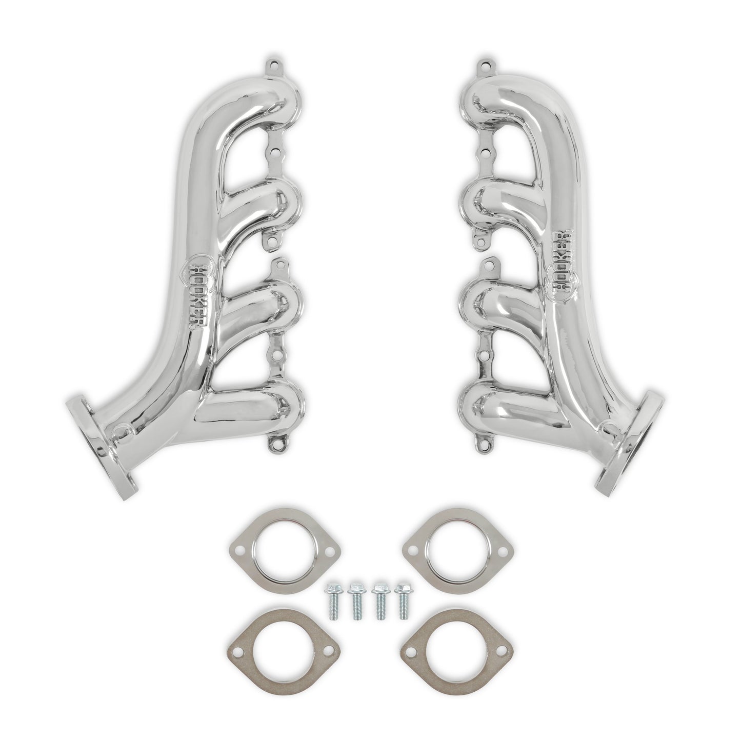 Hooker Exhaust Manifold Set GM LS Swap Cast SS Polished MPN HKR8503-1HKR For GM LS-Series