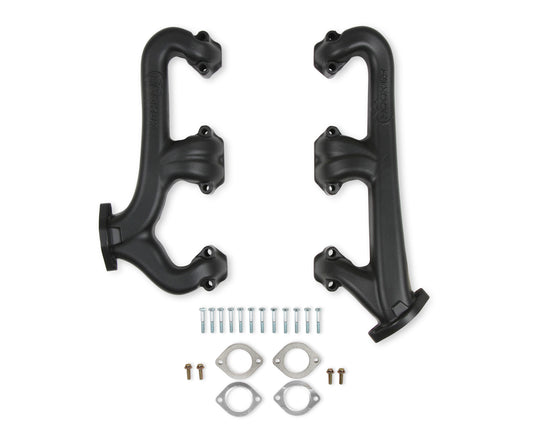 Hooker Exhaust Manifold Set Cast Iron - SBC 2.5 Dia MPN HKR8525-3HKR For Chevy Ram