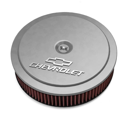 Holley 14 x 3 Air Cleaner GM Muscle Series Natural MPN HLY120-218 For Chevy, GM