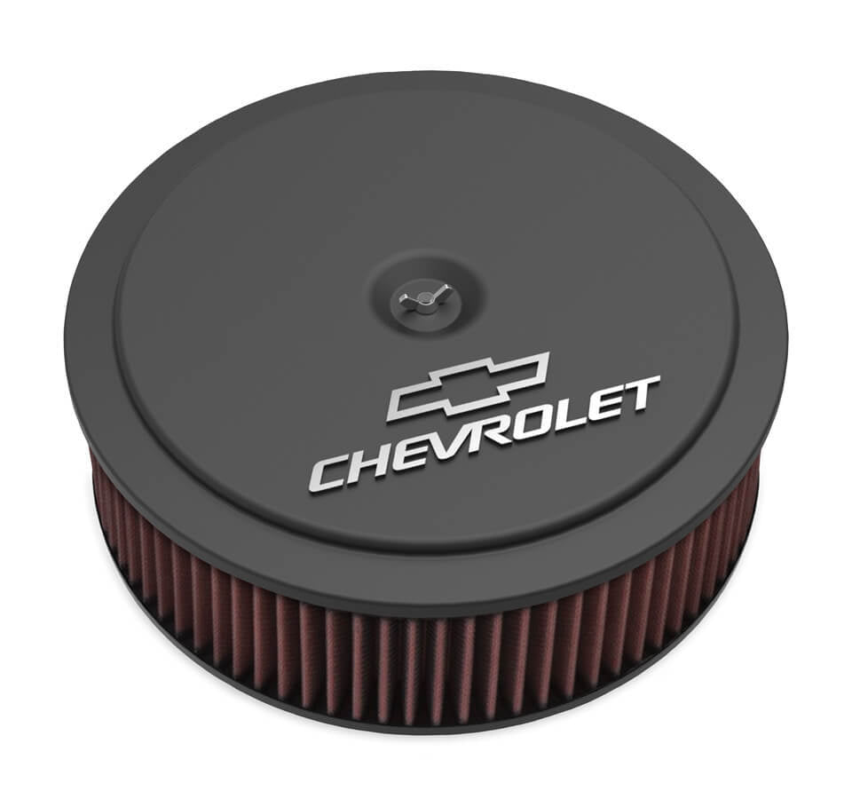 Holley 14 x 4 Air Cleaner GM Muscle Series Black MPN HLY120-221 For Chevy, GM