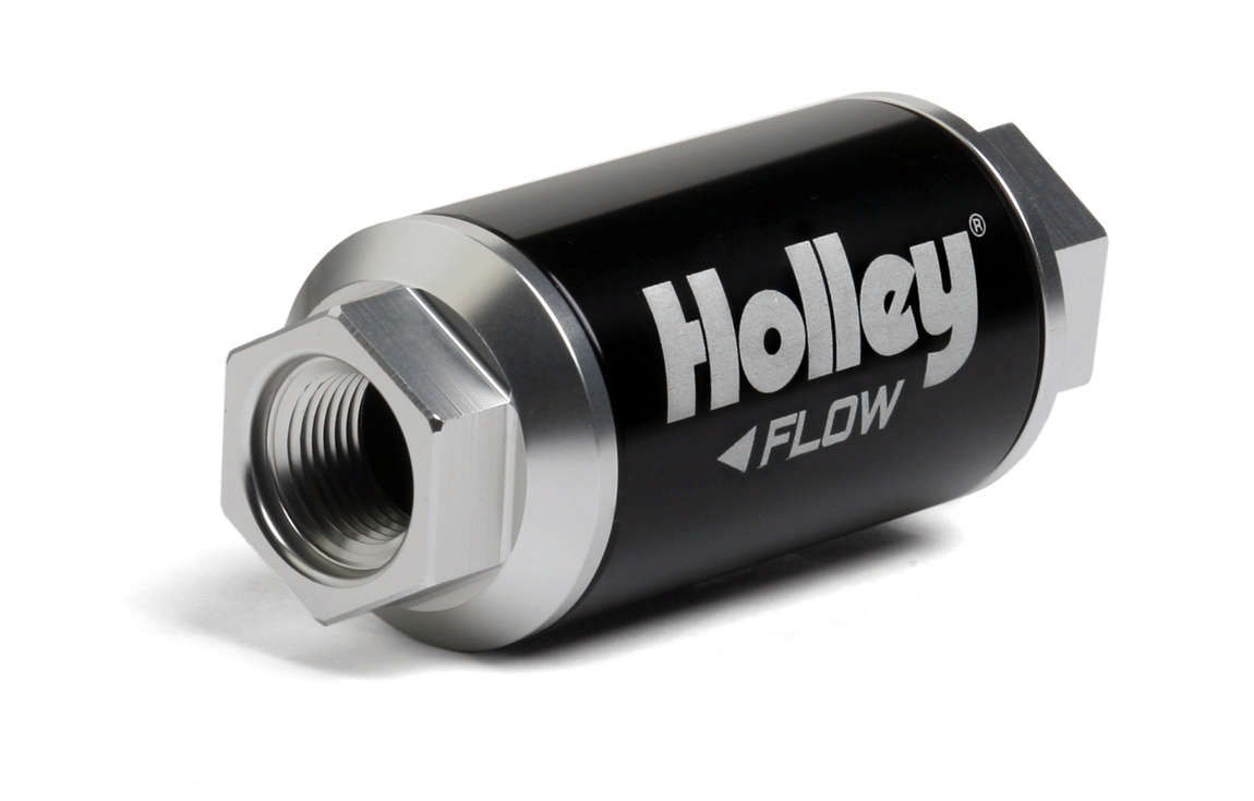 Holley Billet HP Fuel Filter - 3/8NPT 10-Micron 100GPH MPN HLY162-550