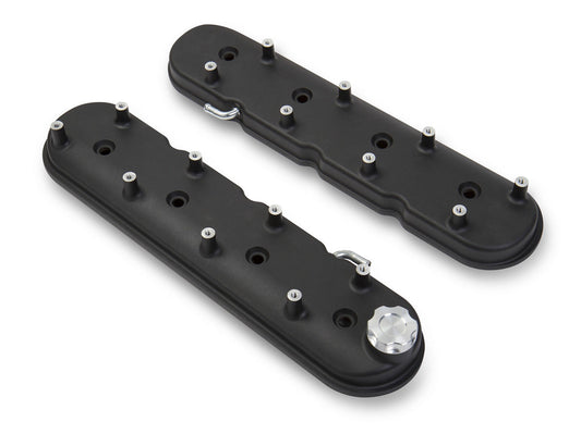 Holley GM LS1 Valve Cover Set Black Krinkle Finish MPN HLY241-91 For GM LS-Series