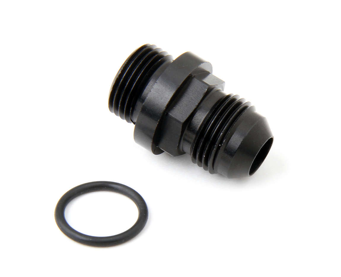 Holley   Fuel Inlet Fitting Short 8an to 8 ORB Black  HLY26-143-1