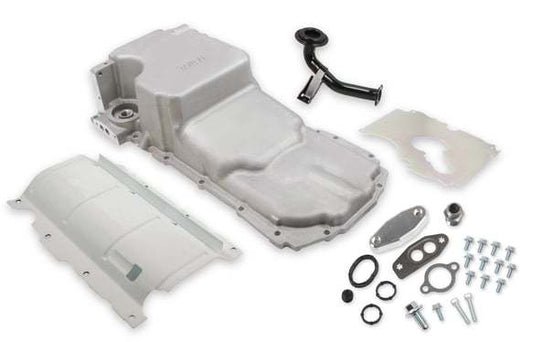 Holley GM LT Gen-V Oil Pan Swap Kit - As-Cast Finish MPN HLY302-21 For GM GenV LT-Series, Pickup