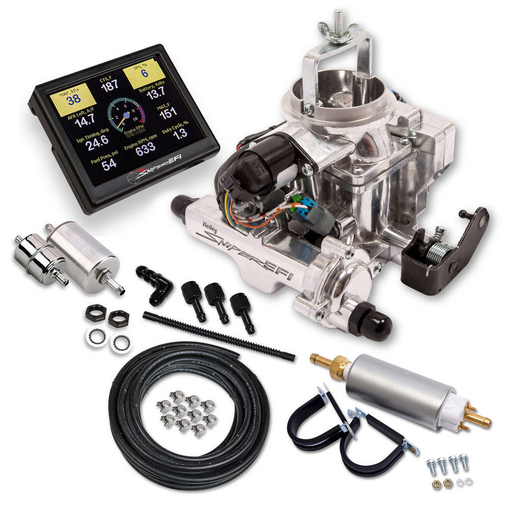 Holley Sniper EFI BBD Jeep CJ Master Kit Shiny Finish MPN HLY550-858K
