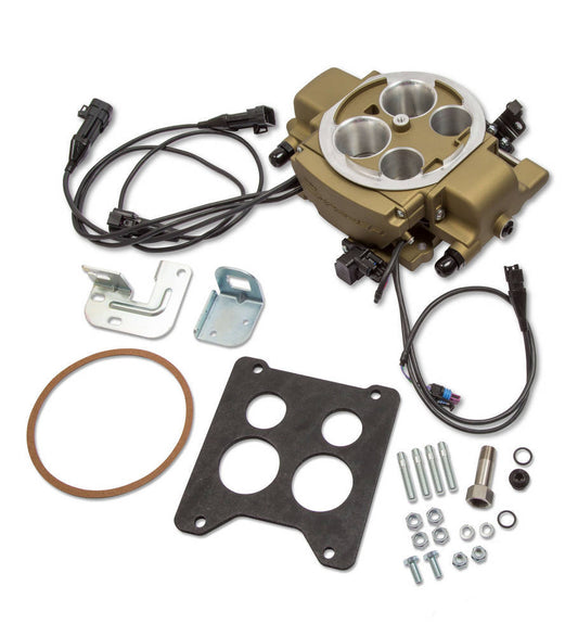 Holley   Sniper EFI Quadrajet Kit Gold Finish  HLY550-869