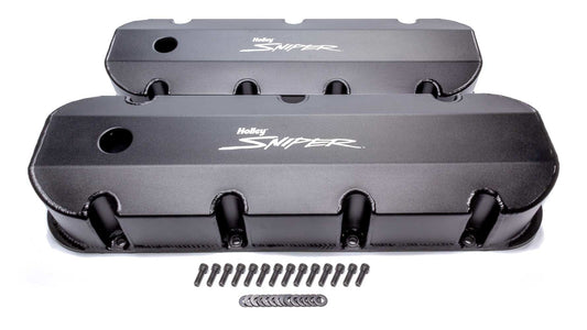 Holley   Sniper Fabricated Valve Covers  BBC Tall  HLY890004B